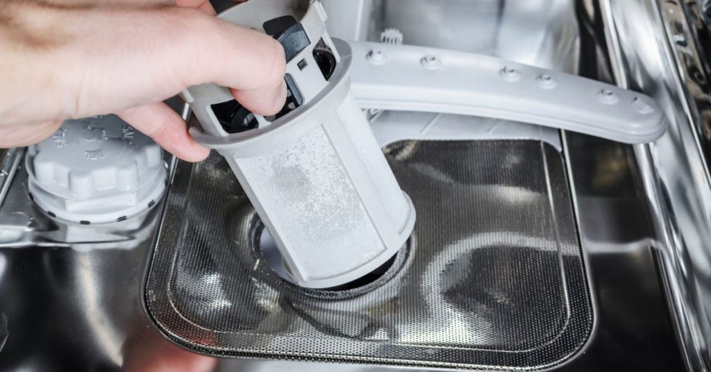 how to clean dishwasher filter