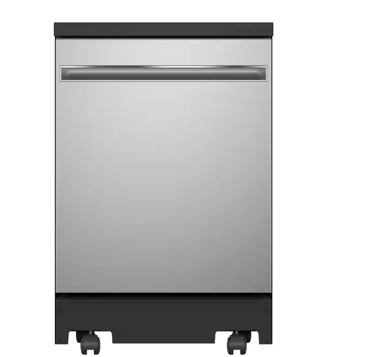 24 in. Top Control Portable Stainless Steel Dishwasher